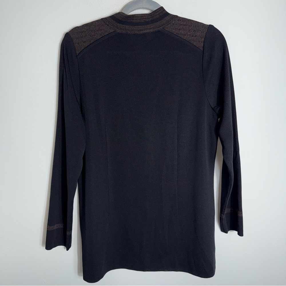 Exclusively Misook Button Front Jacket Blazer-Bla… - image 7